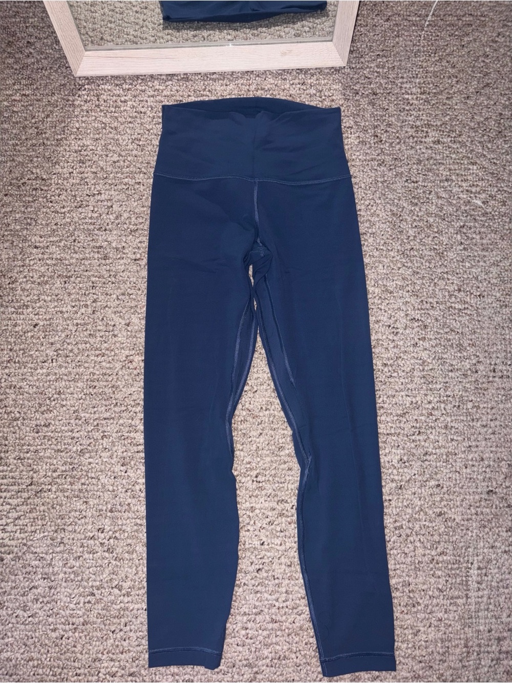 lululemon align 25inch leggings. Size 6. Blue twill color. Like new!